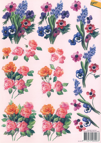 Roses - Pansies - 2414AV