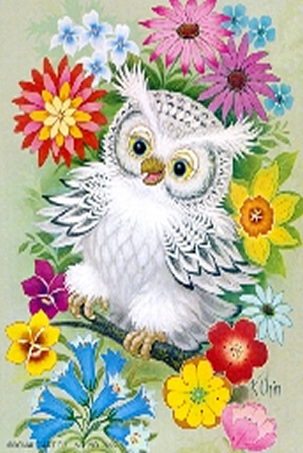 Happy Owl 5 x 4 - C0001