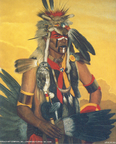 Mohawk Warrior Indian Print Size 5 x 4 - C0110