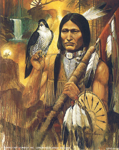 Message From High Bear Indian Print Size 5 x 4 - C0117