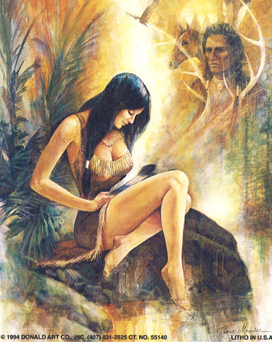 Pocahontas Indian Print Size 5 x 4 - C0118