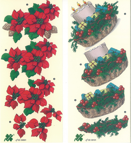 Christmas Basket Pack of 2 designs - C0336