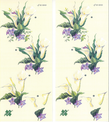 Lillies Pack of 2 designs - C0341