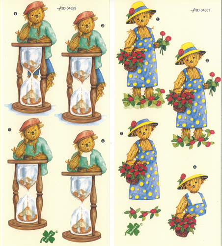 Straw Puppets Pack of 2 designs - C0356