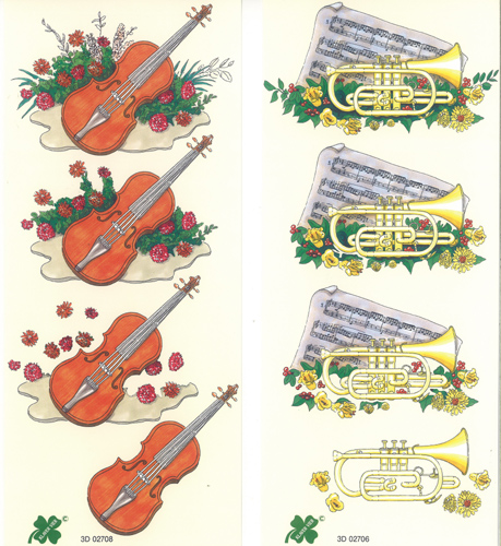 Musical Instruments Pack of 2 designs - C0370