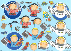 Boy as Spaceman and Pirate - E1006