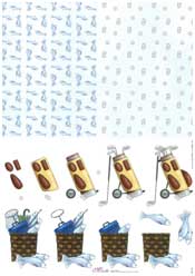 Golf Bag and Vellum - E131