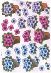 Purple Flowers Pot - E4-40N