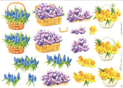 Basket of Flowers - E597