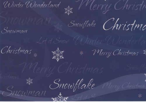 Value Vellums pack 10 sheets Purple Snowmen - GCP2014