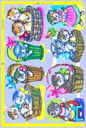 Cats in Basket - S1593