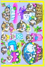 Cats In Basket - S1594