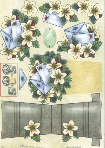 Christmas Roses With A Letter - X002N