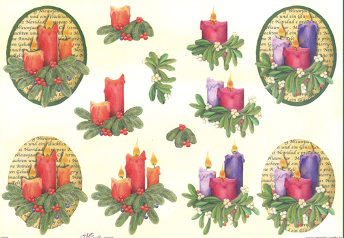 Christmas Candles - X283