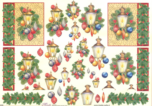 Lanterns Flowers And Borders - X285