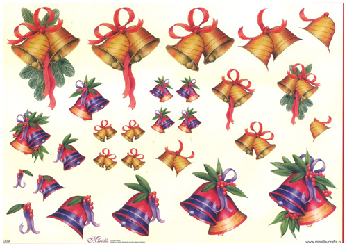 Step by Steps 4 designs Christmas Bells - X309