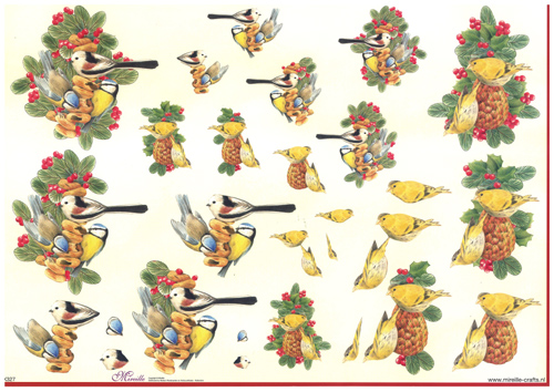 Step by Steps 4 designs Birds in Winter - X327