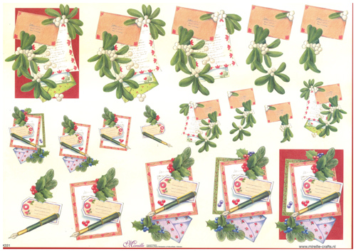 Step by Steps 4 designs Christmas Letter - X331