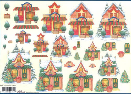 Step by Steps 4 designs Christmas Houses - X399