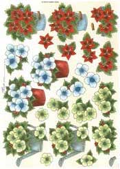 Red Flower Bucket - X4-36N