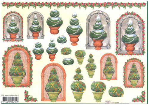 Step by Steps 4 designs Christmas Trees - X402