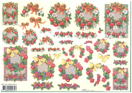 Step by Steps 4 designs Christmas Wreaths - X406