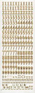 024G-Peel Numbers Gold - DD1552