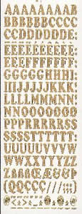 025G-Peel Capital Letters Gold - DD1551