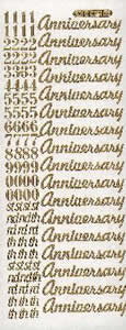 027G-Peel Anniversary and Numbers Gold - DD2179
