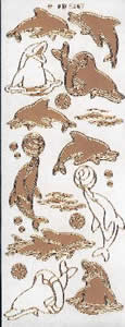 054G-Peel Dolphins Gold - DD5807
