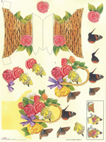 Basket of Flowers - 065N