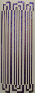 078PU-Peel Straight Lines and Corners Holographic Purple - XP6573