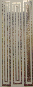 078S-Peel Straight Lines and Corners Holographic Sliver - XP6573