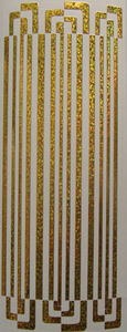078Y-Peel Straight Lines And Corners Holographic Yellow -XP6573
