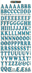 118SB-Peel Capital Letters Holographic Sky Blue - XP1551