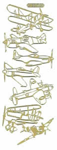 121G-Peel Biplane and single engine planes Gold -DD5903