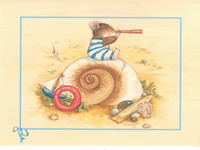 Marster Mouse At The Seaside 8 x 10 pack of 6 prints - 1234175