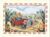 Mr Mouse Car Drive 8 x 10 Pack of 6 Prints - 1234181