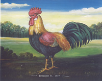 Cockerel 10 x 8 - 123452