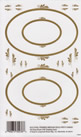 EZ Rub On Old Oval Frames Medium Gold - 1258GDROY