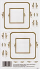 EZ Rub On Old Square Frames Small Gold - 1262GDROY
