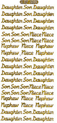 Daughter Son Nephew Niece Holographic Yellow - 129Y-Peel