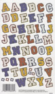 EZ Rub On Letterman Alphabet - 1432ROY
