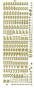 Small Letters Gold - 145G-Peel