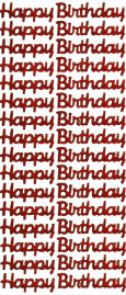 Happy Birthday Prisum Red - 149PR-Peel