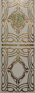 152GT-Peel Borders 3 Different Designs Gold Transparent - XP6571