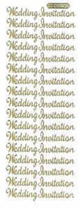 Wedding Invitation Gold - 168G-Peel