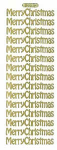 Large Merry Christmas Gold - 172-Peel