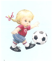 Morehead Soccer Girl 5 x 4 - 1741