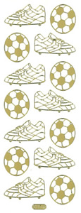 Football Boot and Footballs Gold - 176G-Peel